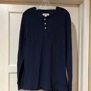 Goodthreads navy 3 button long sleeve shirt